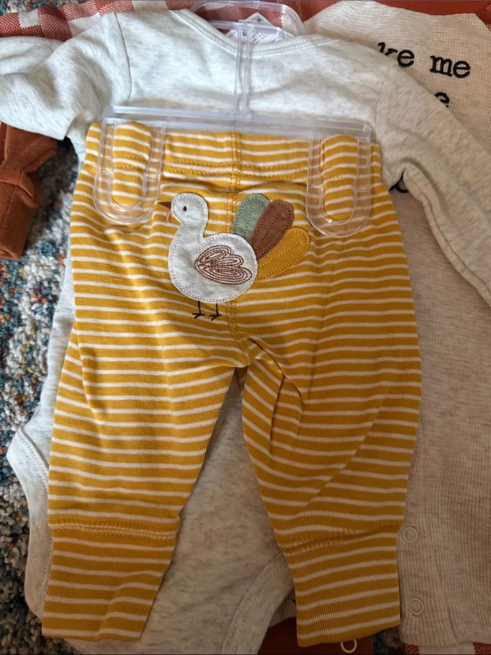 Carter's Cream 'My First Thanksgiving' Long-Sleeve Bodysuit & Fall outfits